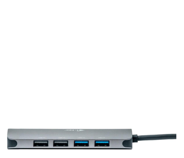 i-tec USB-C Metal Nano 2x Display Dock PD 100W + zasilacz - 1278575 - zdjęcie 2